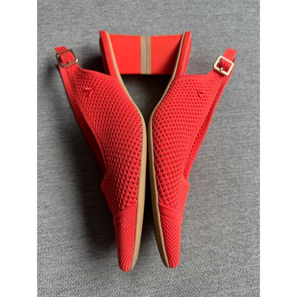 Vivaia Pointed-Toe Slingback Sandals Leah Citrus Orange Women's 41 US 9.5 - Picture 10 of 12